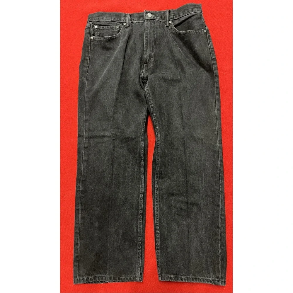 Levi's 505 Regular‎ Fit Jeans - Black, 36Wx27L